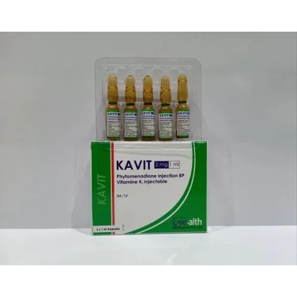 Phytomenadione Injection BP 2 mg (vitamin K) 2 mg β Buy Online from NexCure Health