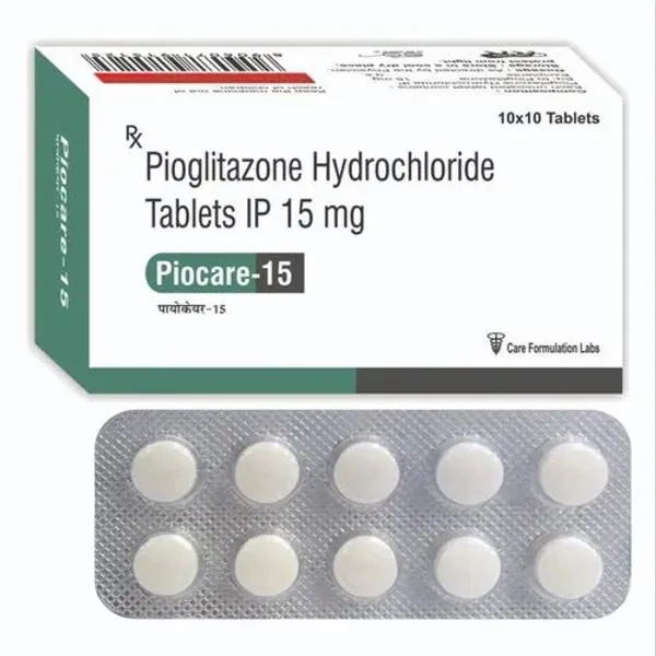 Pioglitazone Hydrochloride Tablets IP 15mg 15mg — Buy Online from NexCure Health