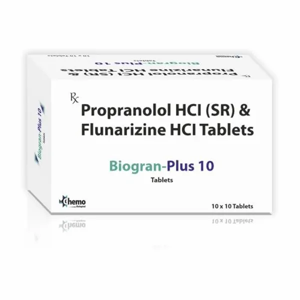 Propranolol Hydrochloride and Flunarizine Tablets — Buy Online from NexCure Health