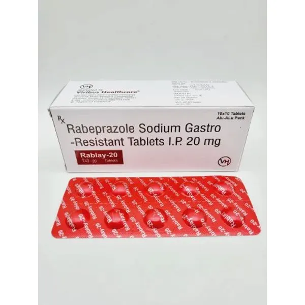RABLAY 20 TABLET Rabeprazole 20mg 20mg β Buy Online from NexCure Health