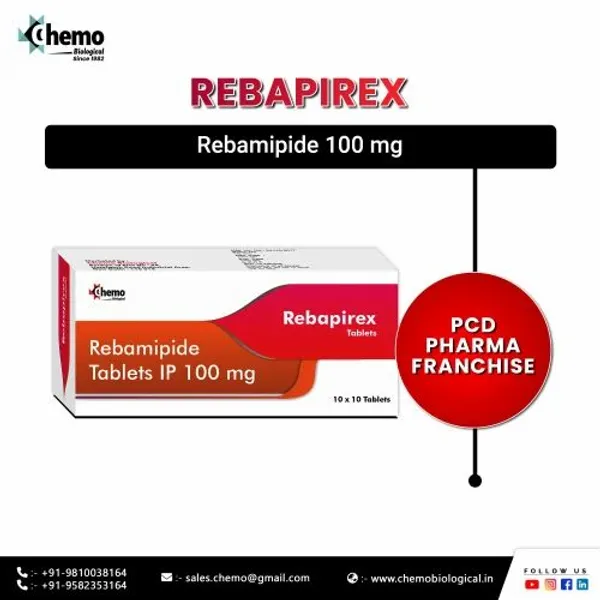 Rebamipide 100mg Tablets 100mg β Buy Online from NexCure Health