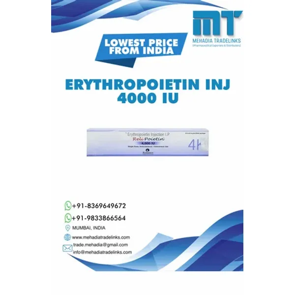 Relipoietin 4000 Iu 4000 Iu — Buy Online from NexCure Health