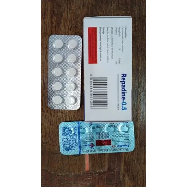 Repaglinide 0.5 Mg Tablets 0.5 Mg — Buy Online from NexCure Health