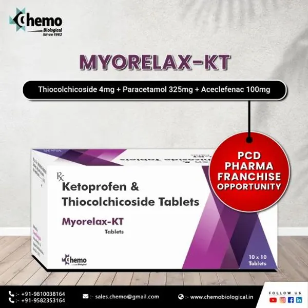 Thiocolchiside And Ketoprofen Tablets. — Buy Online from NexCure Health