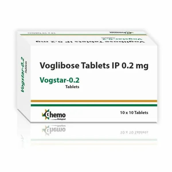 Voglibose Tablets IP 0.2mg 0.2mg — Buy Online from NexCure Health