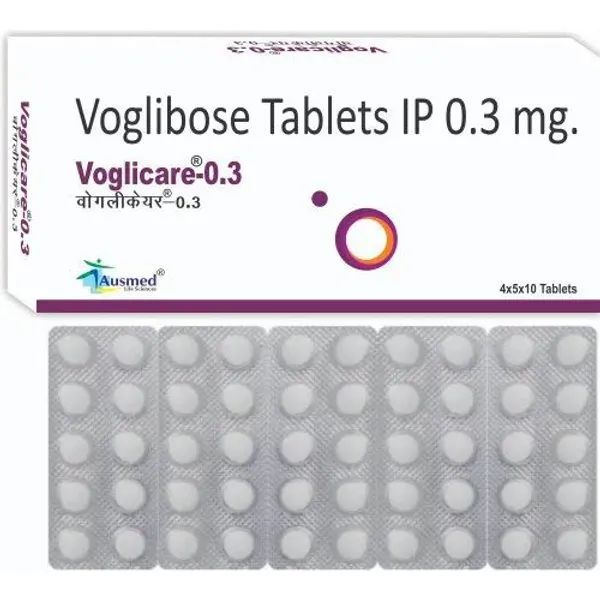 Voglibose Tablets IP 0.3 mg 0.3 mg β Buy Online from NexCure Health